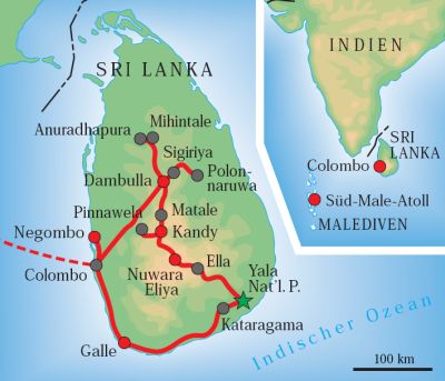Sri Lanka Karte
